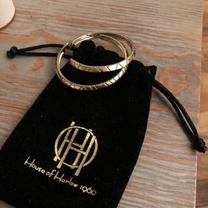 House of Harlow 1960 Tribal hoop earrings